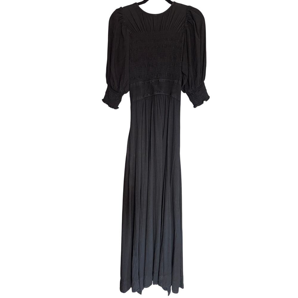 Free People String of Hearts Maxi Dres Black Small - Picture 4 of 10